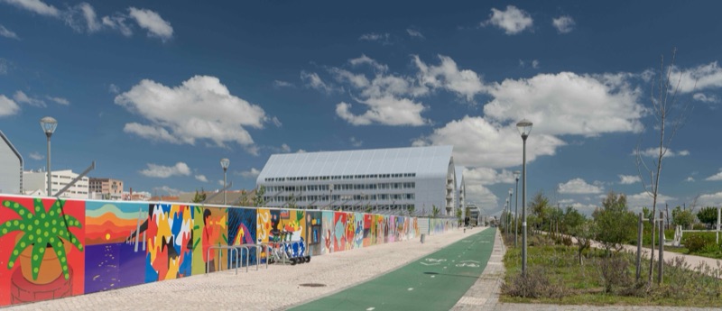 VIC Art Fences - full hoarding run, Prata Riverside Village