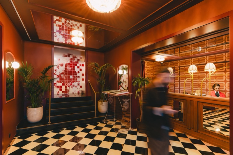 Lobby and reception context view, Hotel 1904 Benfica