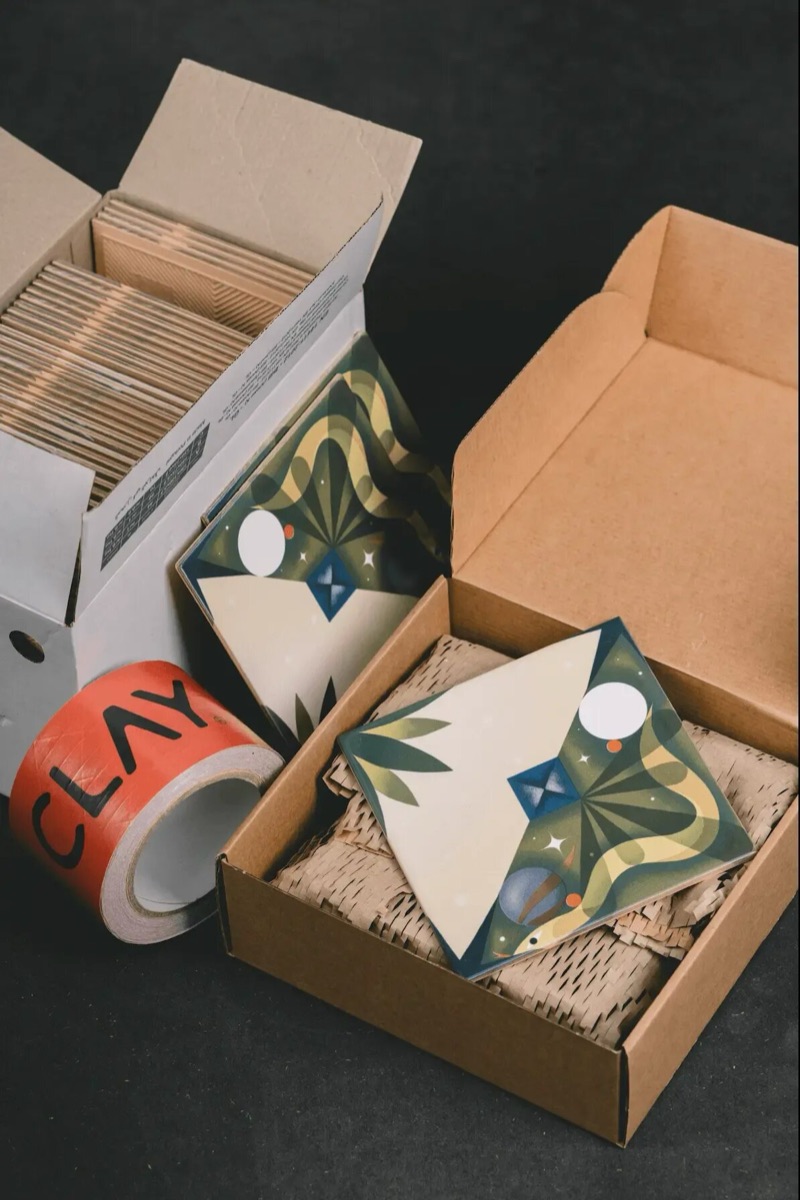 Clay packaging and craft finish