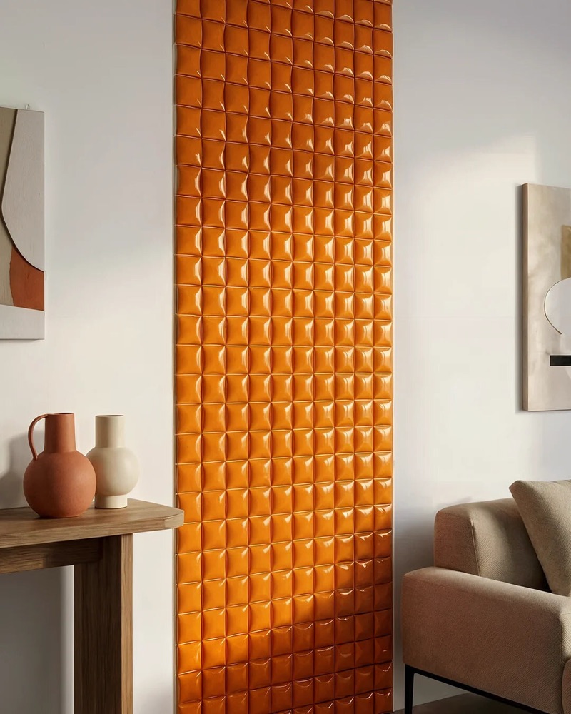 Diango Hernández Casita pattern tiles in a lifestyle interior