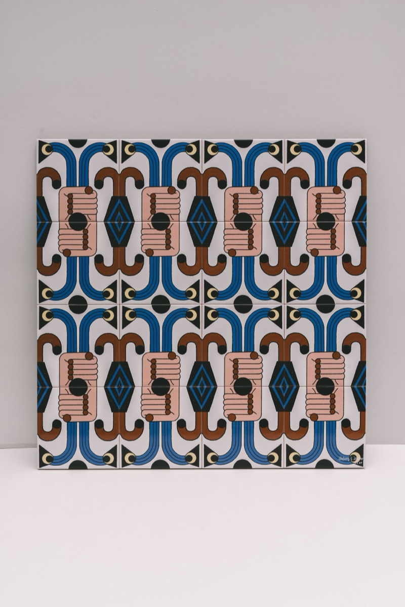 Stefhany Lozano Mano de la Abundancia signed pattern panel
