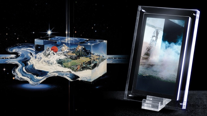 Parallel Terrains — Vhils and Boldtron official key visual, glass Quantum Terrain