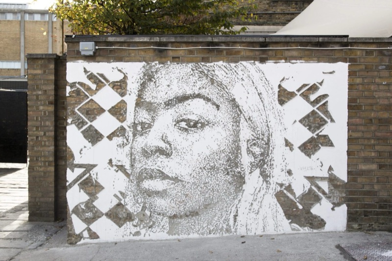 Hennessy Making the Invisible Visible — Siobhan Bell carved portrait, London