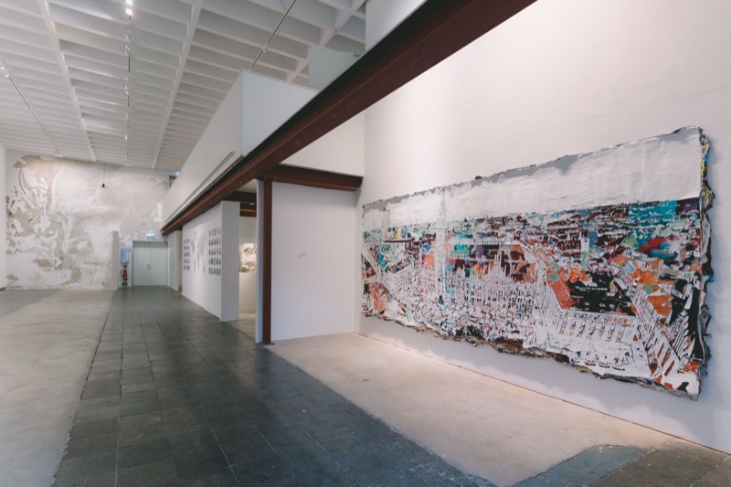 Long wall mural at Strata, MUCA Munich