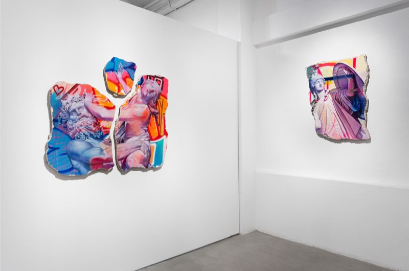 PichiAvo Used to Be installation view, Underdogs Gallery, 2022